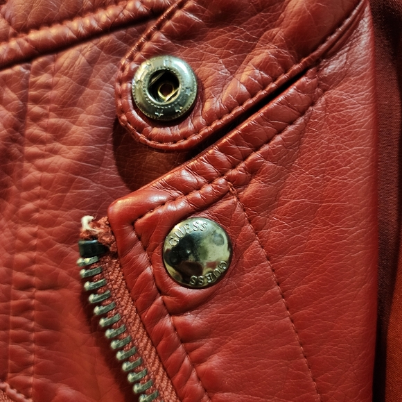 Cute Guess Faux-Leather Vest Size Small - Picture 2 of 5